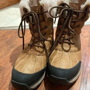 UGG Brown and Black Winter Boots